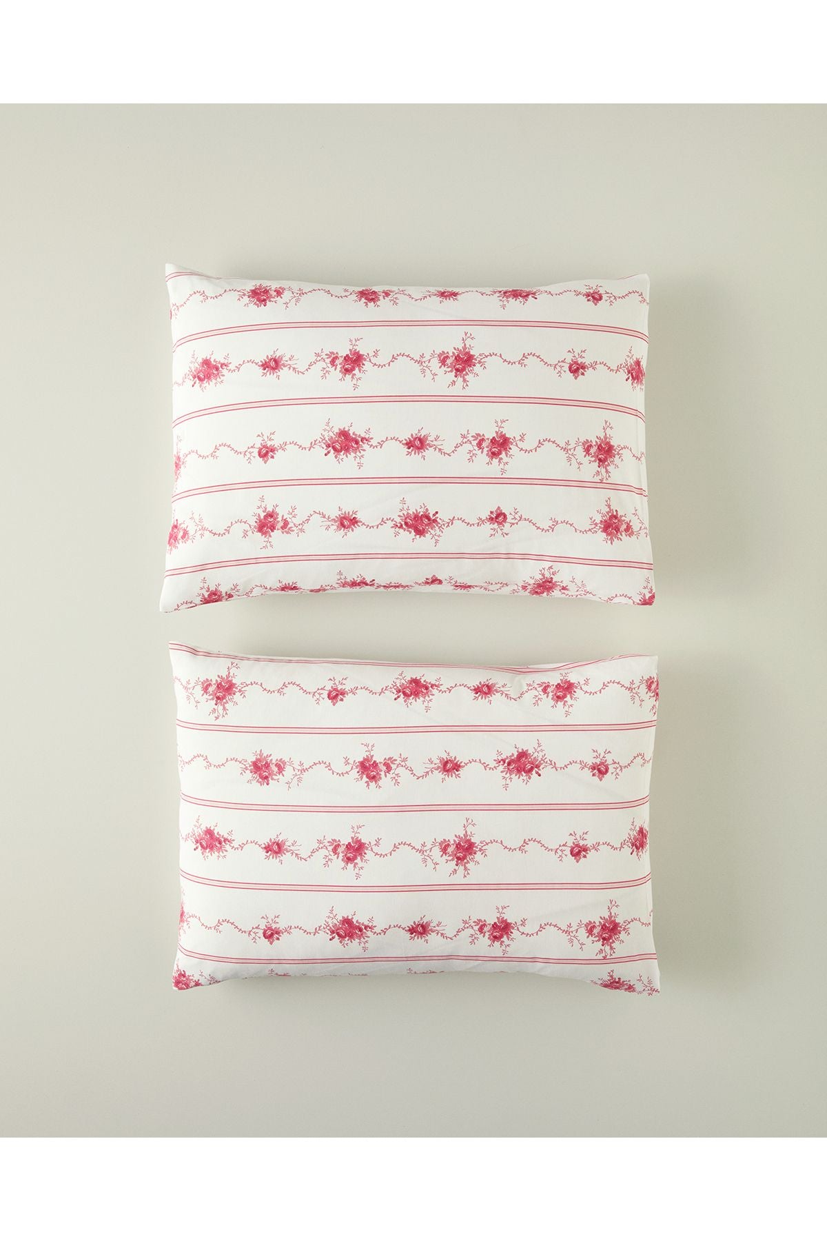 English Home Flower Line 2'Li Pillowcase Pink 1