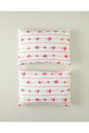 English Home Flower Line 2'Li Pillowcase Pink 1