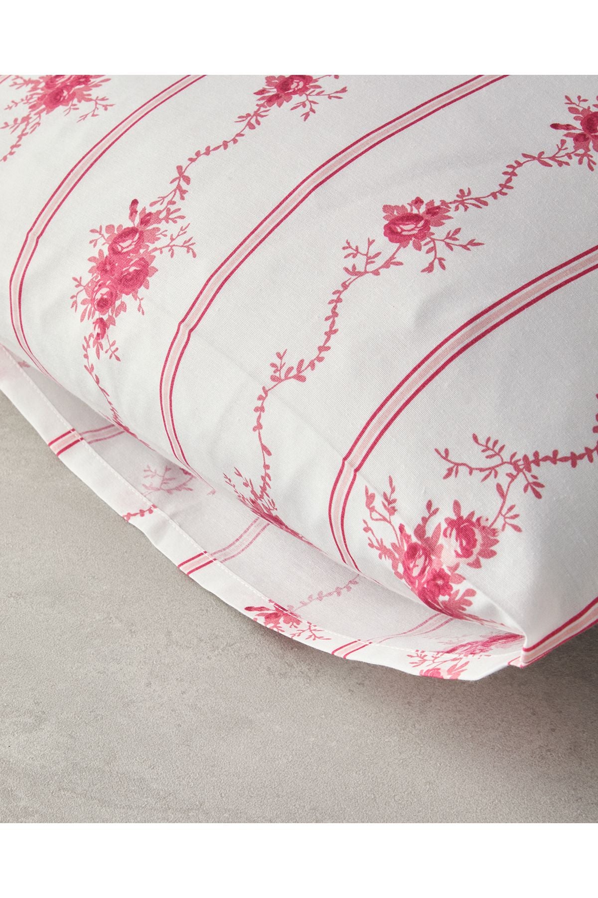 English Home Flower Line 2'Li Pillowcase Pink 3