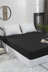 Mobaş Black 120x200 (Medium Size) 100% Cotton Jersey Fitted Sheet 1