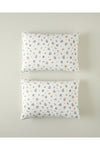 English Home Blossom Breeze 2-Piece Pillowcase Blue-Orange 1