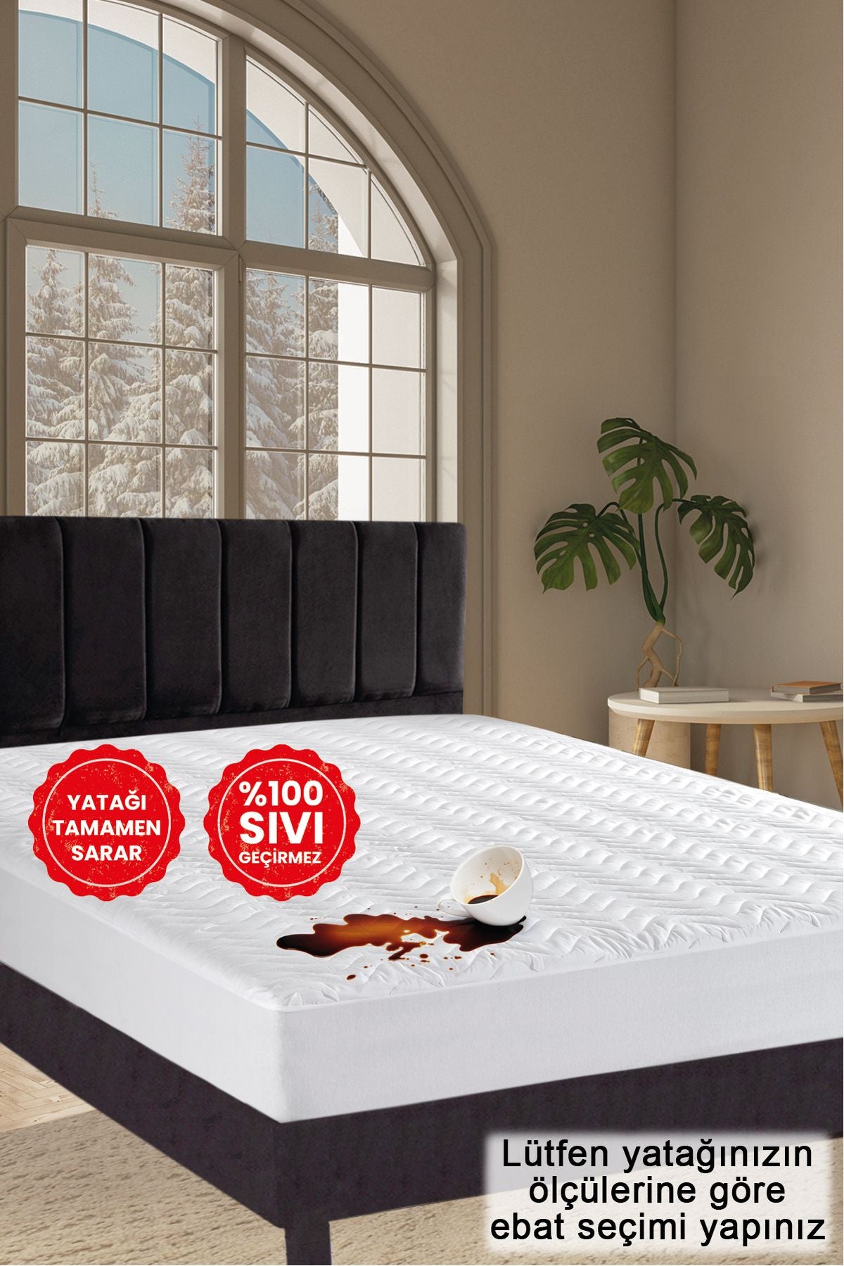 GÜLCÜ Quilted Fitted Waterproof Mattress Protector 2