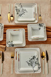 Erbaşlar 24 Piece 6 Person Catalan Square Dinner Set - Lux Dinner Set 2