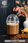 AC AMISOS MONICA 4-Piece Glass Straw Crystal Glass 400ML Cold Coffee Glass Lemonade Glass Beverage Glass 3