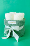 COTTONMANIA Carmine Bouquet Olive - Special Design, Modern, Basket, Gift / Guest Towel 2