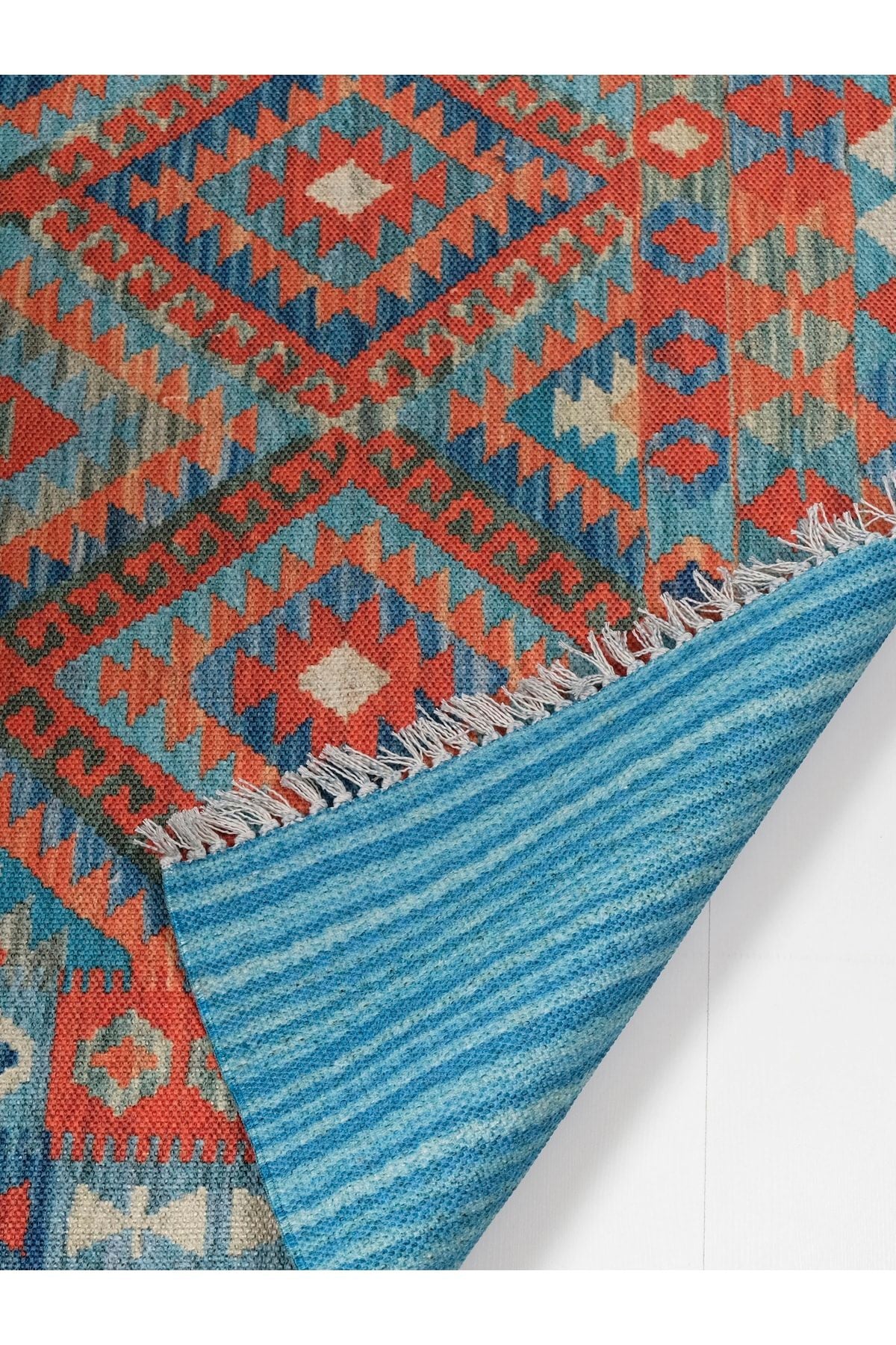 RUGSMODERN Cotton Pamuklu Çok Renkli Otantik Ve Etnik Desenli Kilim 505 3