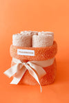 COTTONMANIA Carmine Bouquet Desert - Extra Soft, Special Design, Modern Basket Gift / Guest Towel 2