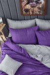 Always 100% Cotton Single-Sided Reversible Duvet Cover Set 1