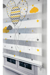 Avart Digital Flying Balloon And Cloud Printed Children's Room Curtain - Printed Zebra Curtain 2