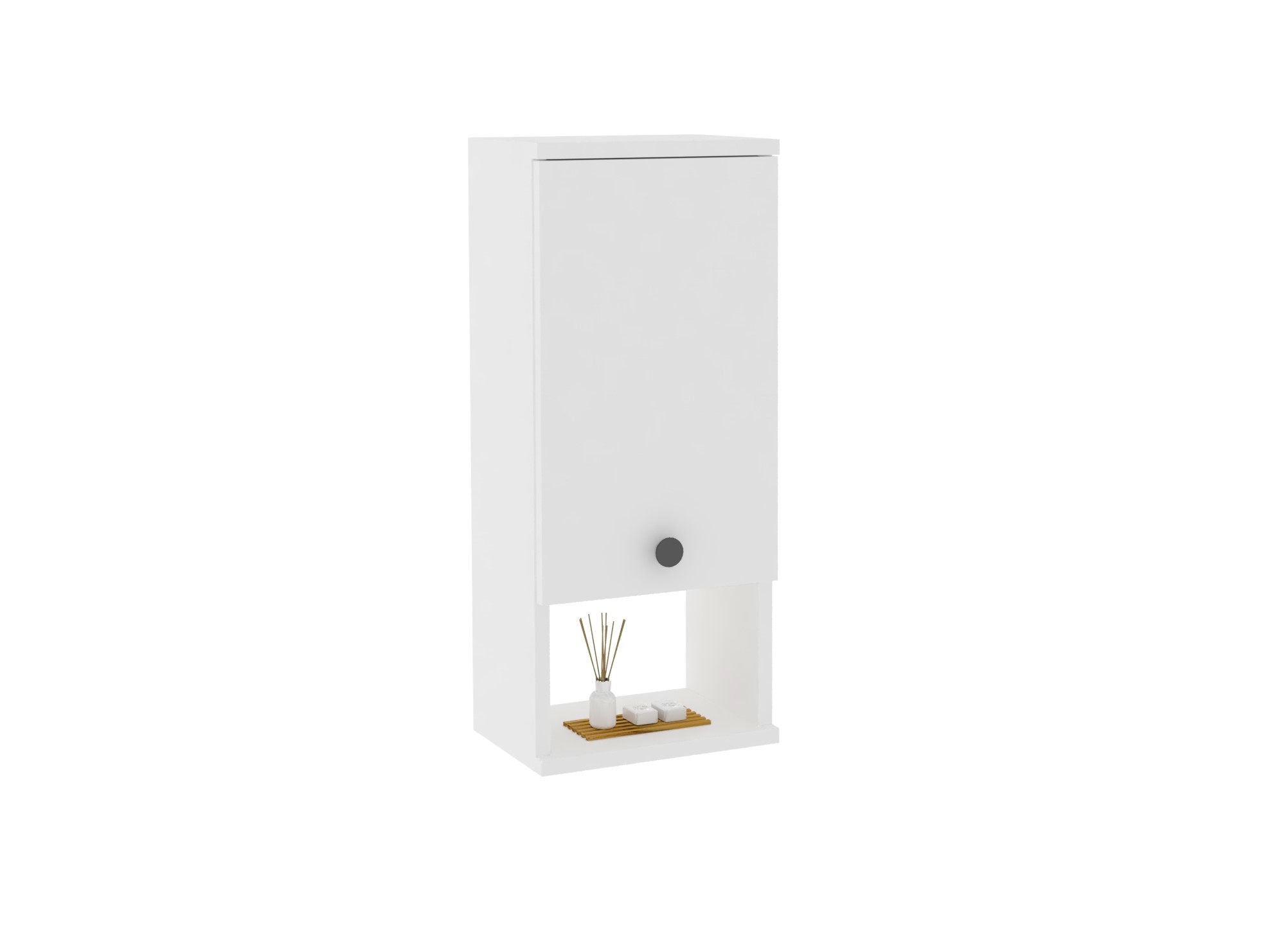 Bathroom Cabinet Mis - White White 835PUQ3907 2