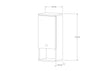 Bathroom Cabinet Mis - White White 835PUQ3907 4