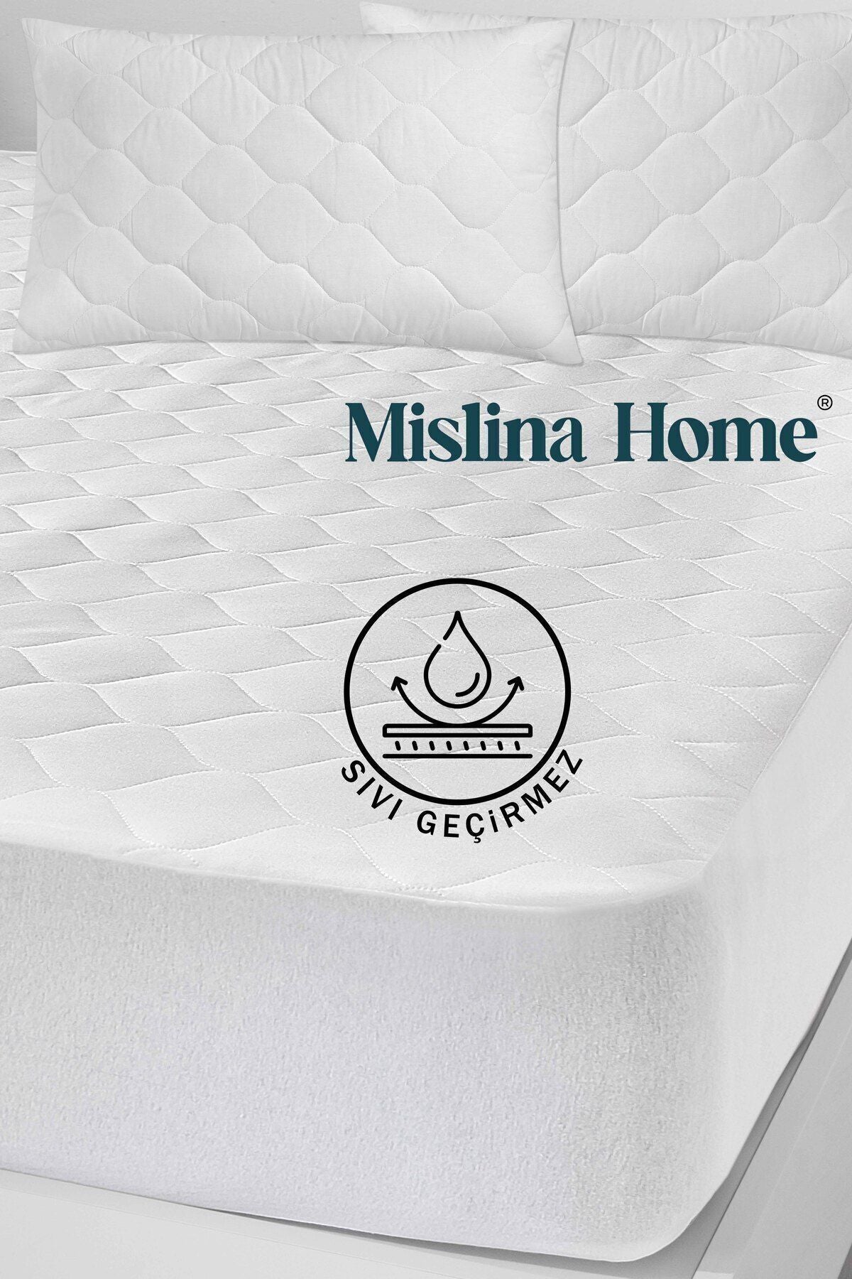 Mislina Home Kapitone Microfiber Fitted Full Edge Waterproof Mattress Protector 1