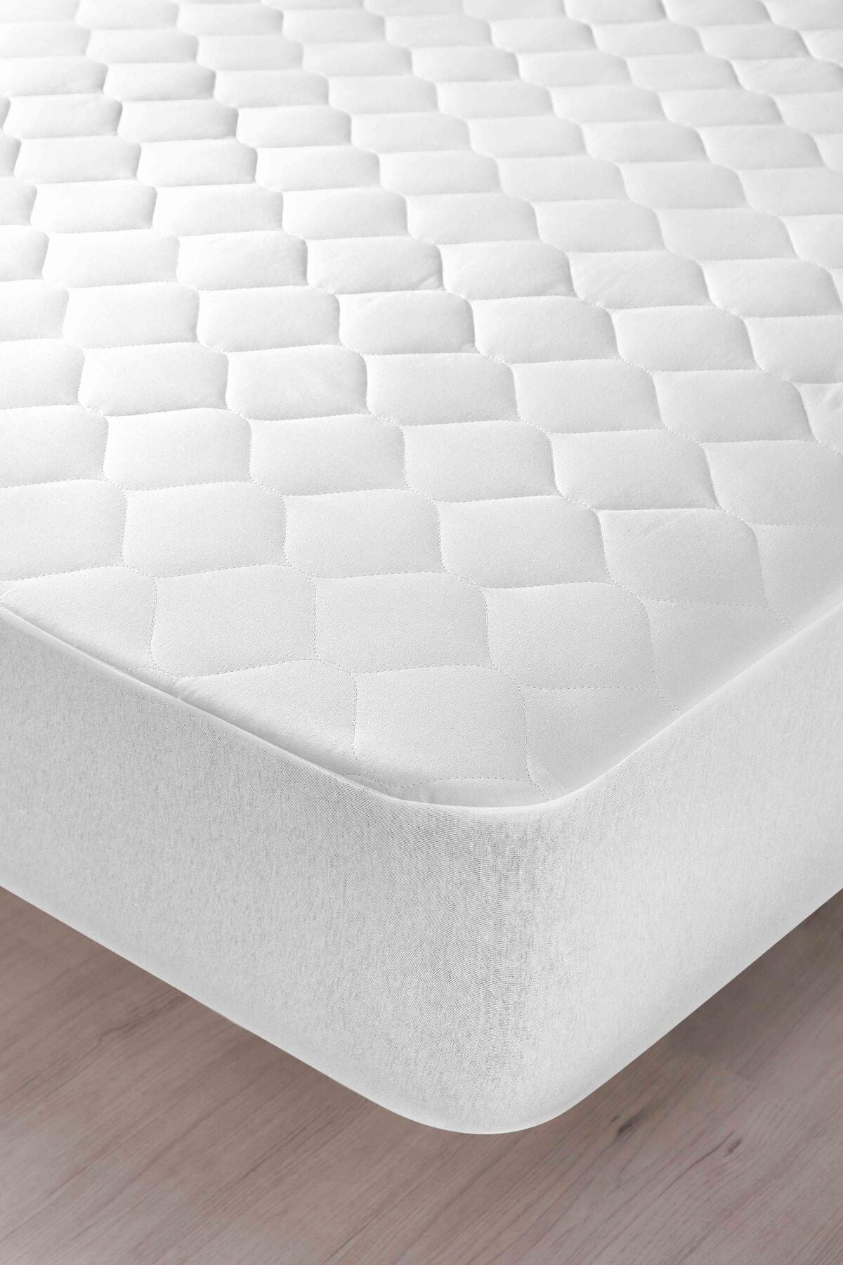 Mislina Home Kapitone Microfiber Fitted Full Edge Waterproof Mattress Protector 5