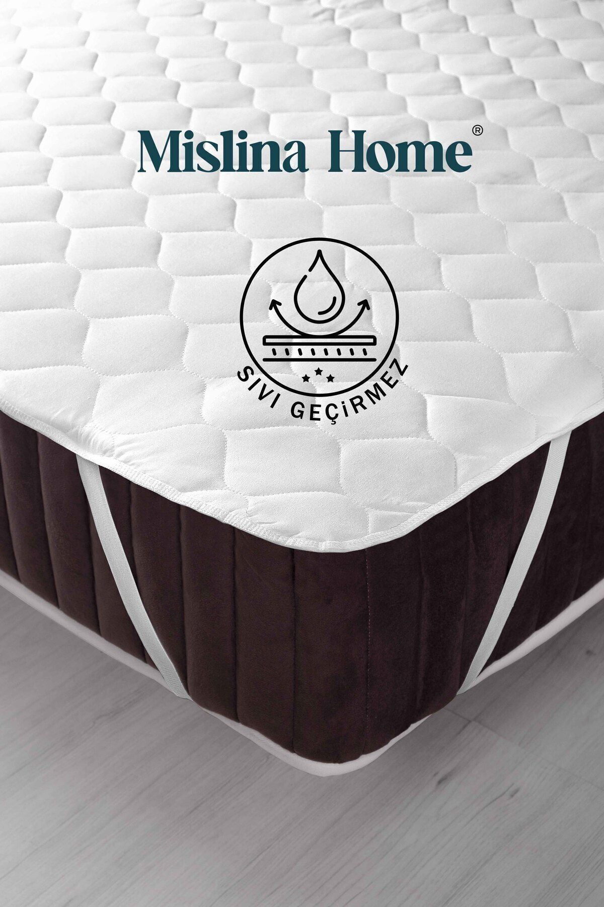 Mislina Home Kapitone Microfiber Fitted Waterproof Mattress Protector 5