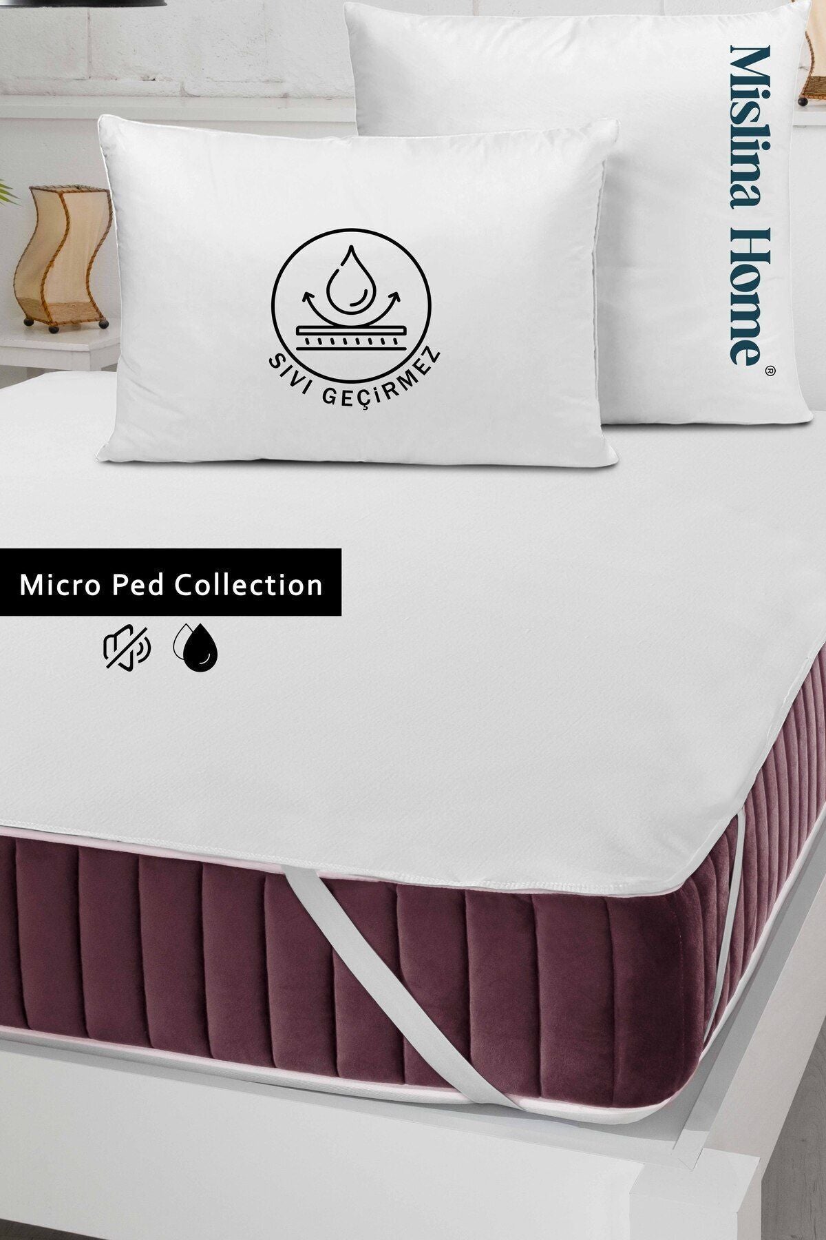 Mislina Home Micro Classic Liquid Waterproof Corner Elastic Mattress Protector 1