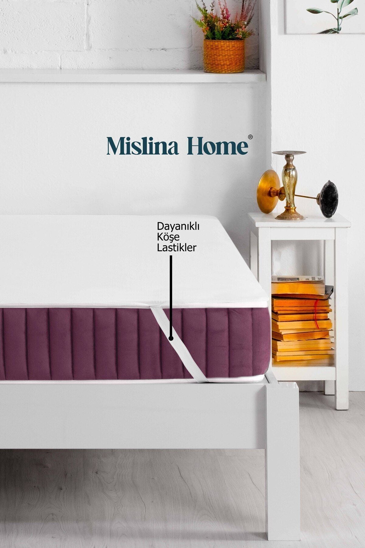 Mislina Home Micro Classic Liquid Waterproof Corner Elastic Mattress Protector 6