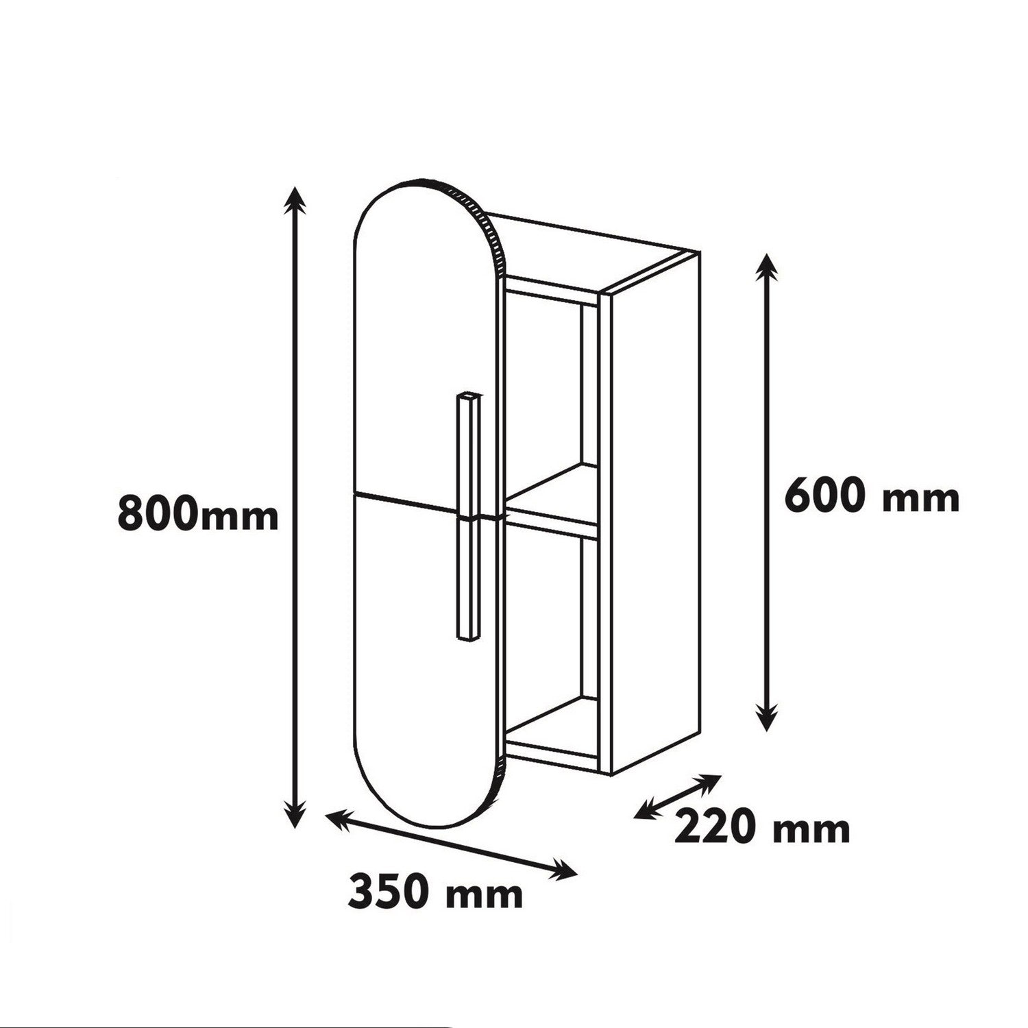 Wall Shelf Rose - Walnut, White Walnut
White 845HCT1605 5