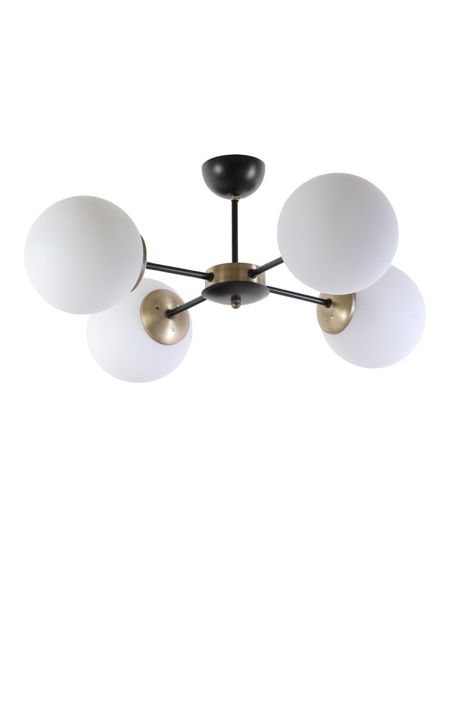 Chandelier Venüs 4 Lü Beyaz Camlı Avize White 846STL2939 2