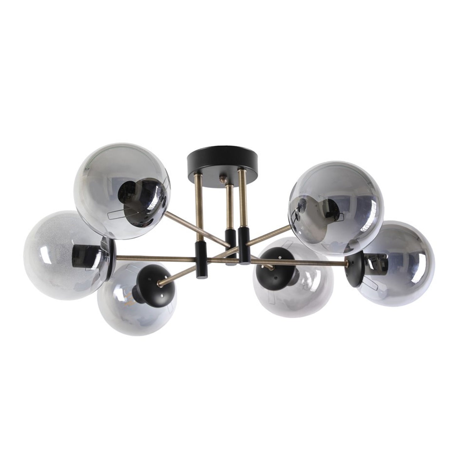 Chandelier Dolunay 6 Lı Siyah Füme Camlı Avize Black
Fume 846STL2948 2