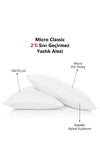 Mislina Home Micro Classic 2-Piece Liquid Waterproof Pillow Protector with Cover 50x70 Cm 2