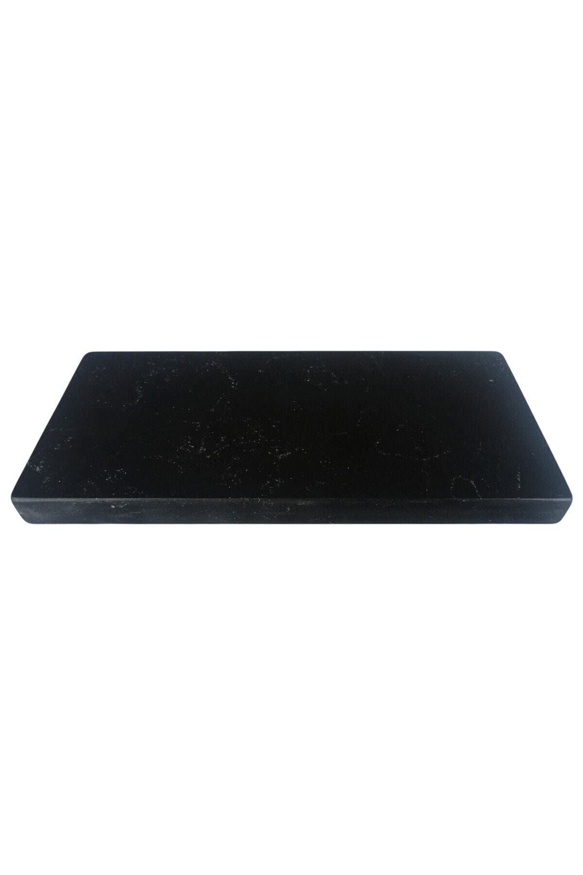 PeraMarble Black Mirror Quartz Marble Serving Plate - Mini 5