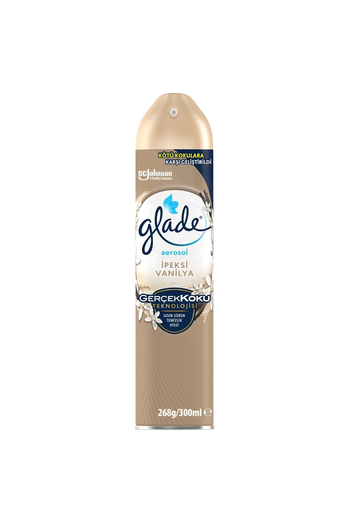 Glade Air Freshener Aerosol Room Spray Silky Vanilla, 300ml 2