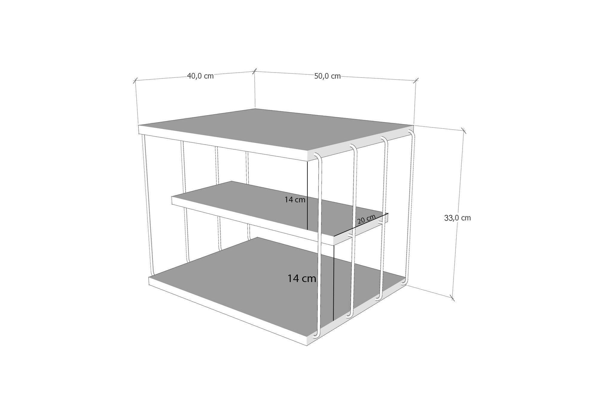 Side Table Lifon -White White
Black 854KLN2814 3