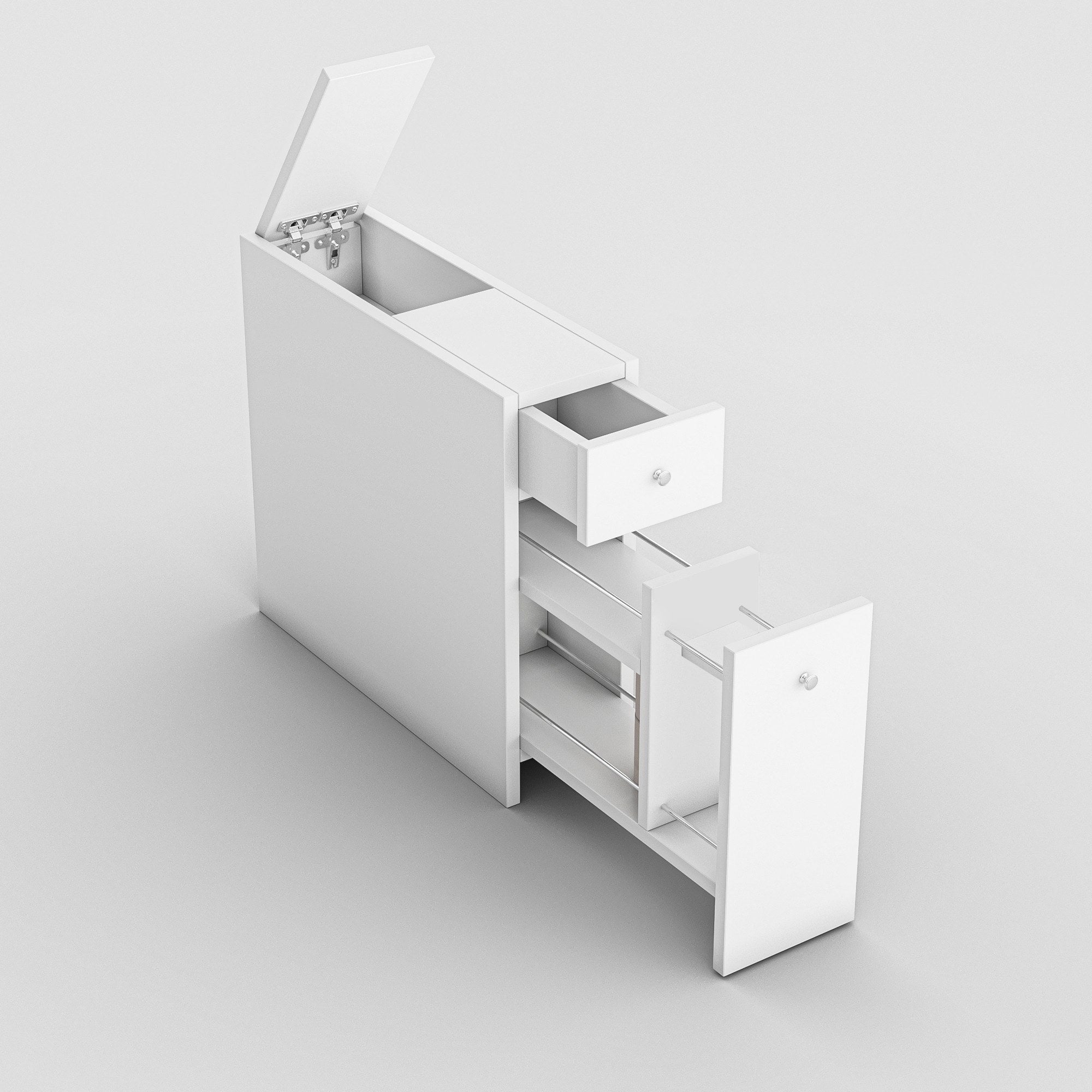 Bathroom Cabinet Calencia - White White 854KLN3901 4