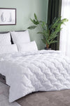 Miabella Home Single Antibacterial Microfiber Satin White Pillow and Quilt Set, Soft, Non-Sweating, 100% Cotton 4