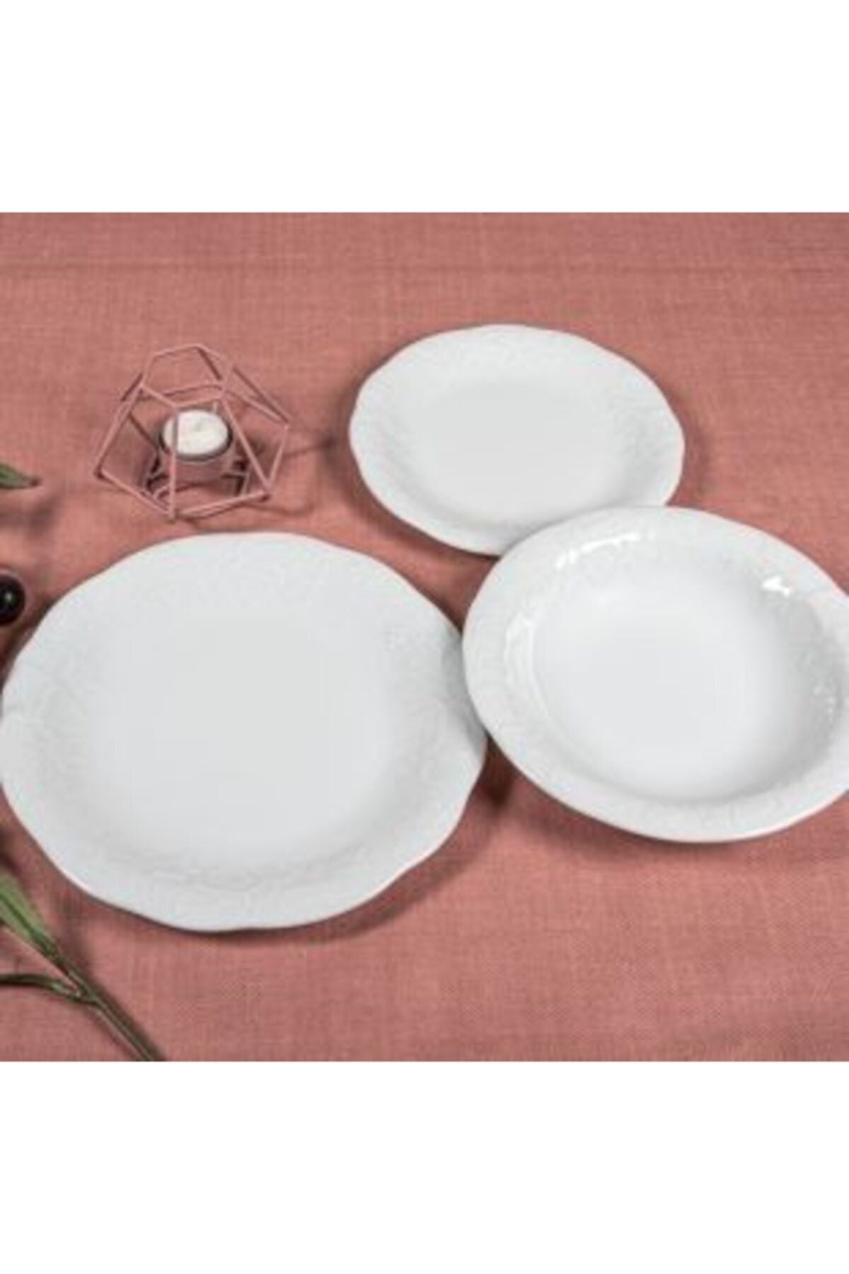 Güral Porselen Diamond 18 Piece Dinner Set for 6 People 3