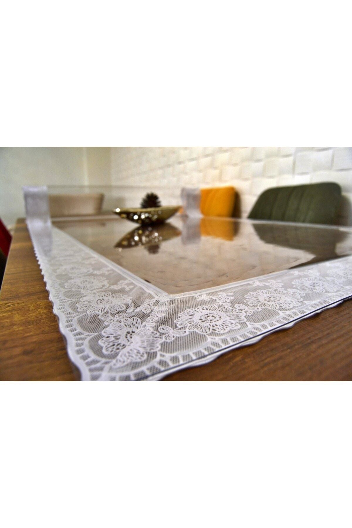 Behçetin Tekstil Lace Thick Transparent PVC Tablecloth and Protector 6