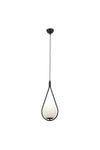 Apliqa Mirza Single Black Pendant with White Glass Modern Pendant for Kitchen and Living Room 2