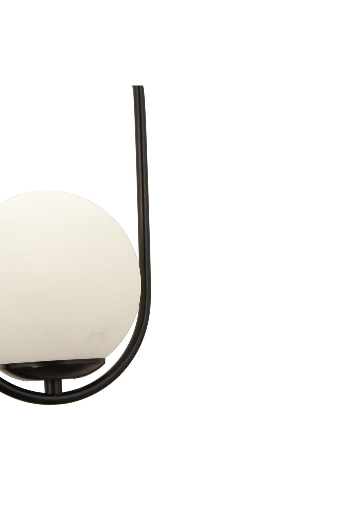 Apliqa Lorin Single Black Pendant with White Glass Modern Pendant for Kitchen and Living Room 4