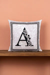 Cango Home Double-Sided Digitally Printed Lettered Cushion Cover A Letter 1