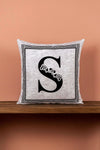 Cango Home Double-Sided Digitally Printed Letter Pillow Cover S Letter 1