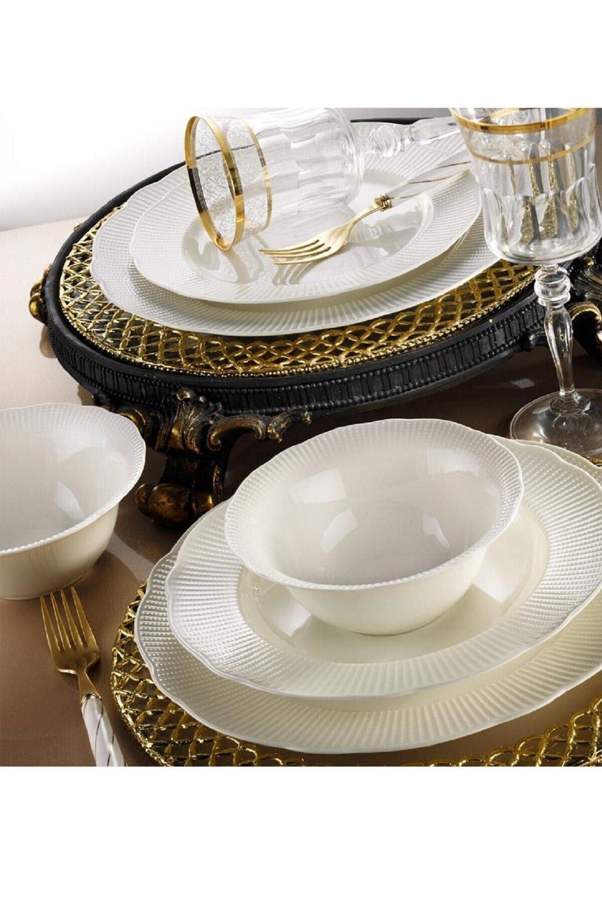 Kütahya Porselen Bone Ilay 24 Piece Dinner Set Bnily24y200 1