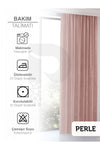 Perle Home Daily Series Buğulu Gül Ada Curtain 5