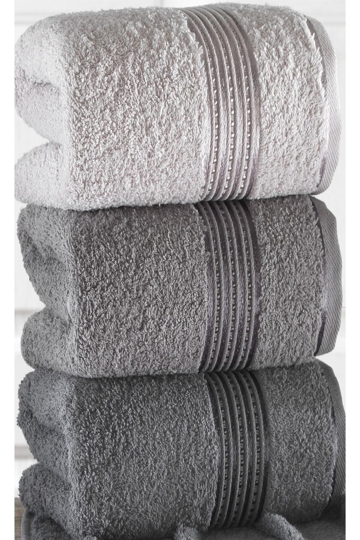 Binnur Home Alia Soft 50x90 Cm 3 Piece Hand And Face Towel Set 2