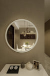 Red Proje White Round Mirror R45 1