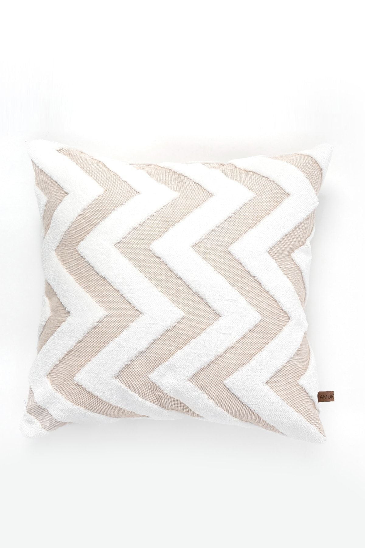 HAMUR Bohem Special Design Punch Pattern Decorative Pillow Cover Line Beige 2