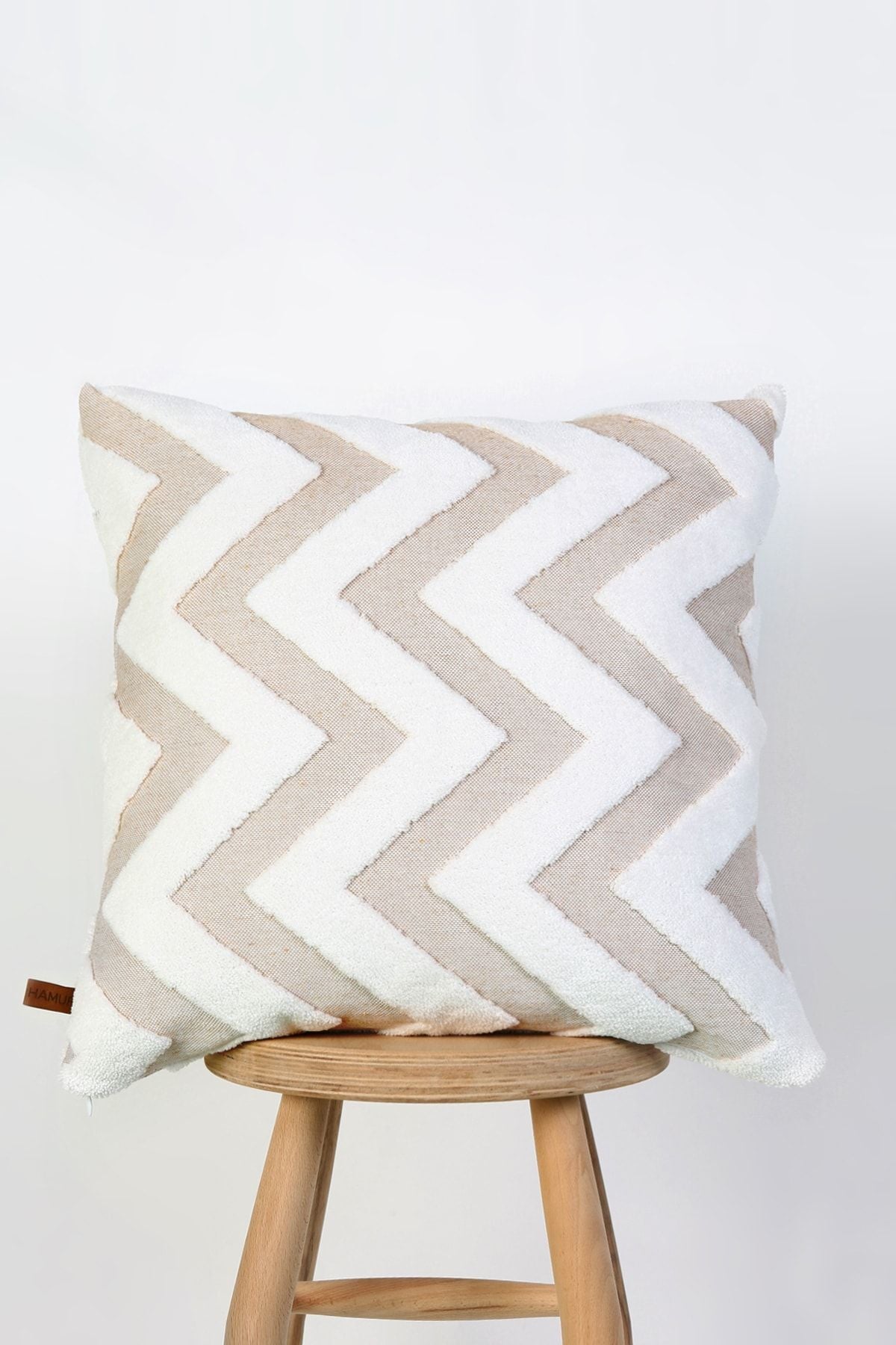 HAMUR Bohem Special Design Punch Pattern Decorative Pillow Cover Line Beige 5