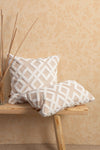 HAMUR Boho Special Design Punch Pattern Decorative Pillow Cover Mila Beige 8