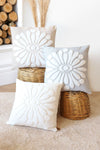 HAMUR Boho Special Design Punch Pattern Decorative Pillow Cover Boho Gray 3