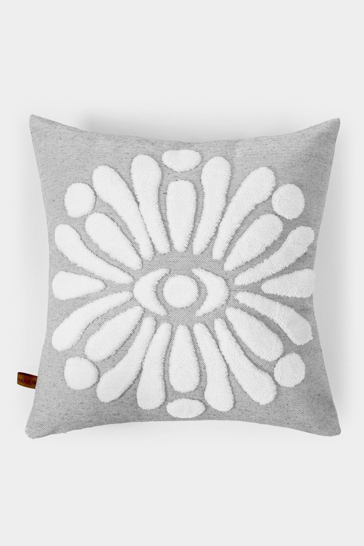 HAMUR Boho Special Design Punch Pattern Decorative Pillow Cover Boho Gray 5