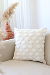 HAMUR Bohem Special Design Punch Pattern Decorative Cushion Cover Point Ecru 1