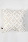 HAMUR Bohem Special Design Punch Pattern Decorative Pillow Cover Mila Ecru 2