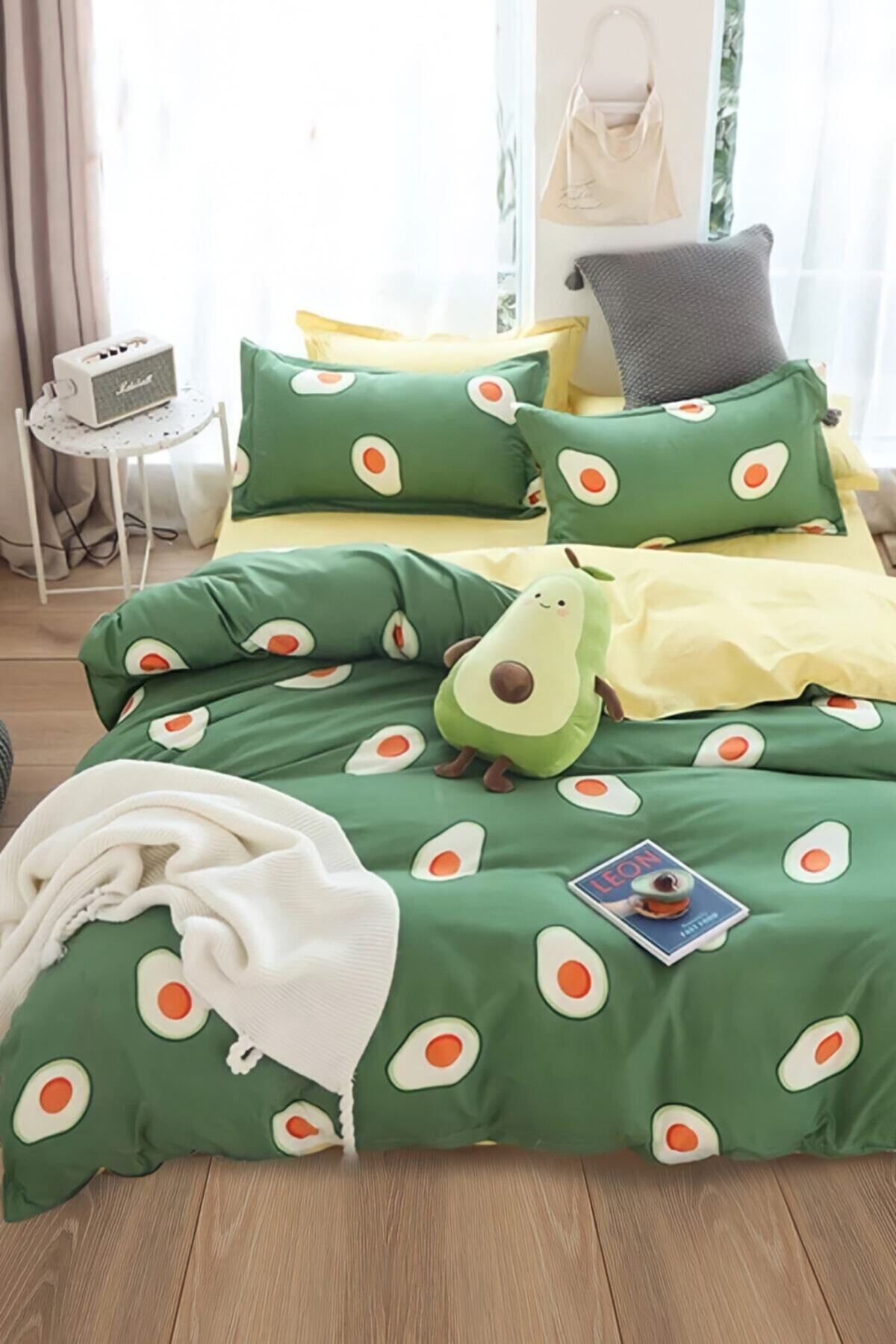 Always Ranforce Single Avocado Duvet Cover Set 1