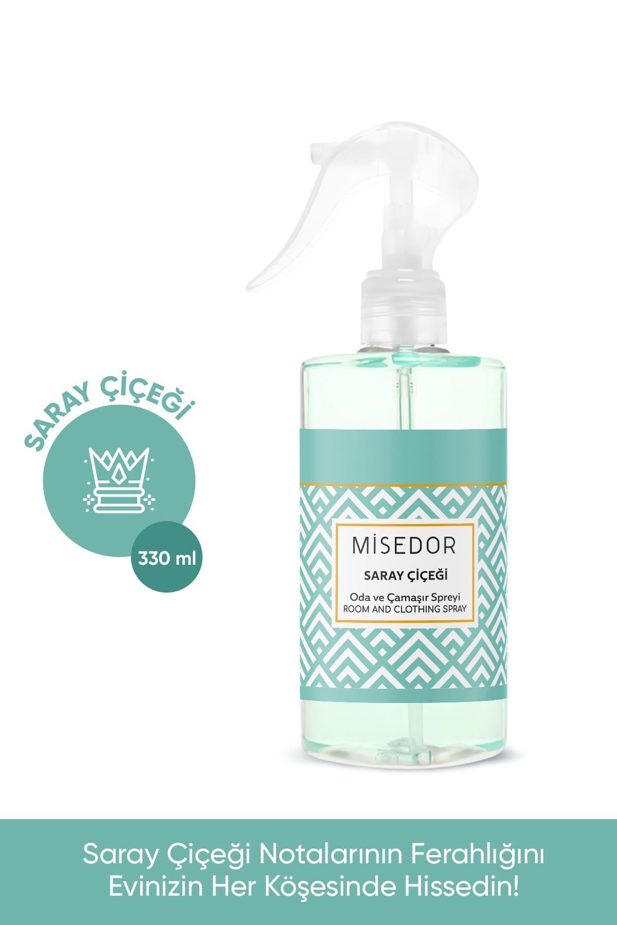 Misedor Saray Çiçeği Room Fragrance and Laundry Perfume 330 ml 1