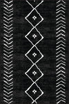 Viva Home Non-Slip Base Runner Rug Morocco Black Ar315 3