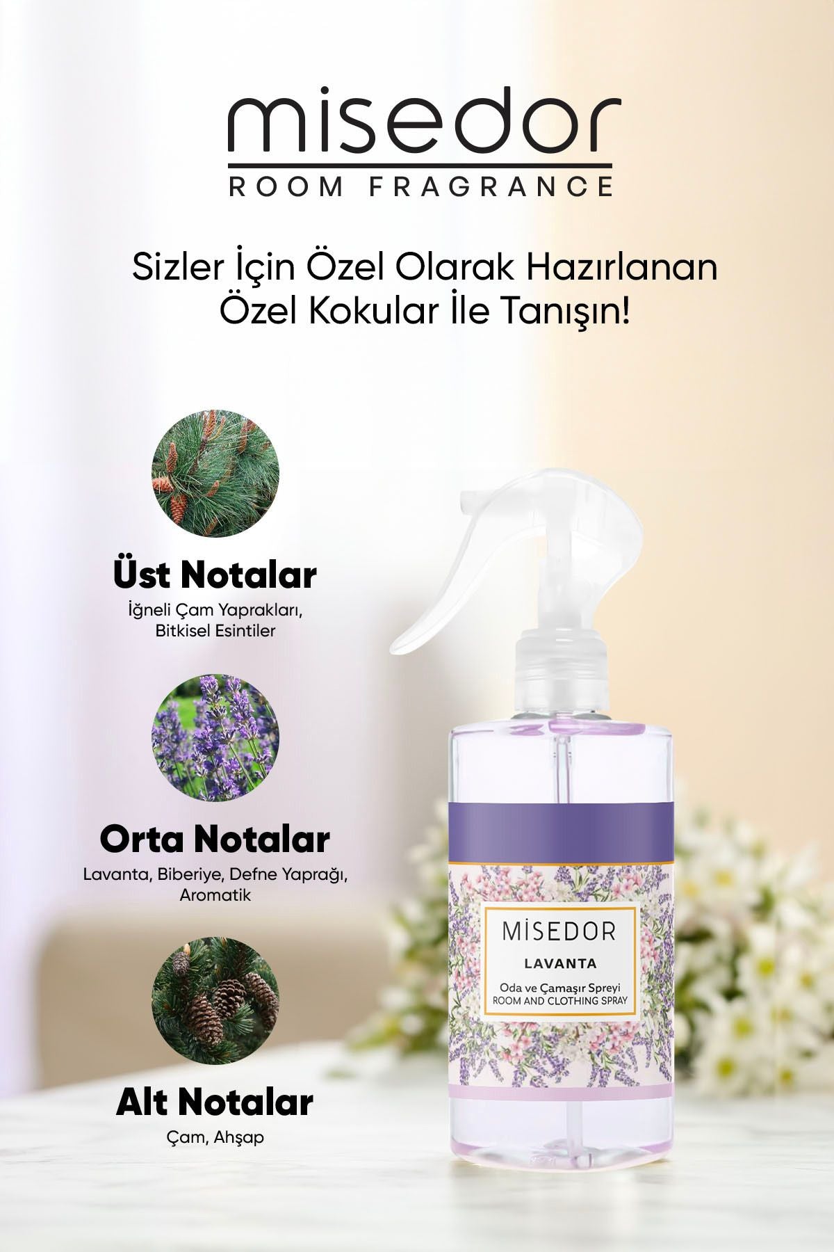 Misedor Lavender Room and Laundry Perfume 330 ml 5